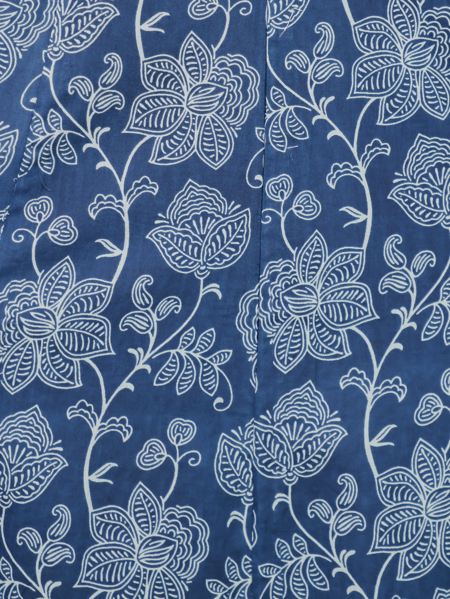Soft Cotton Floral Anarkali Blue Kurta