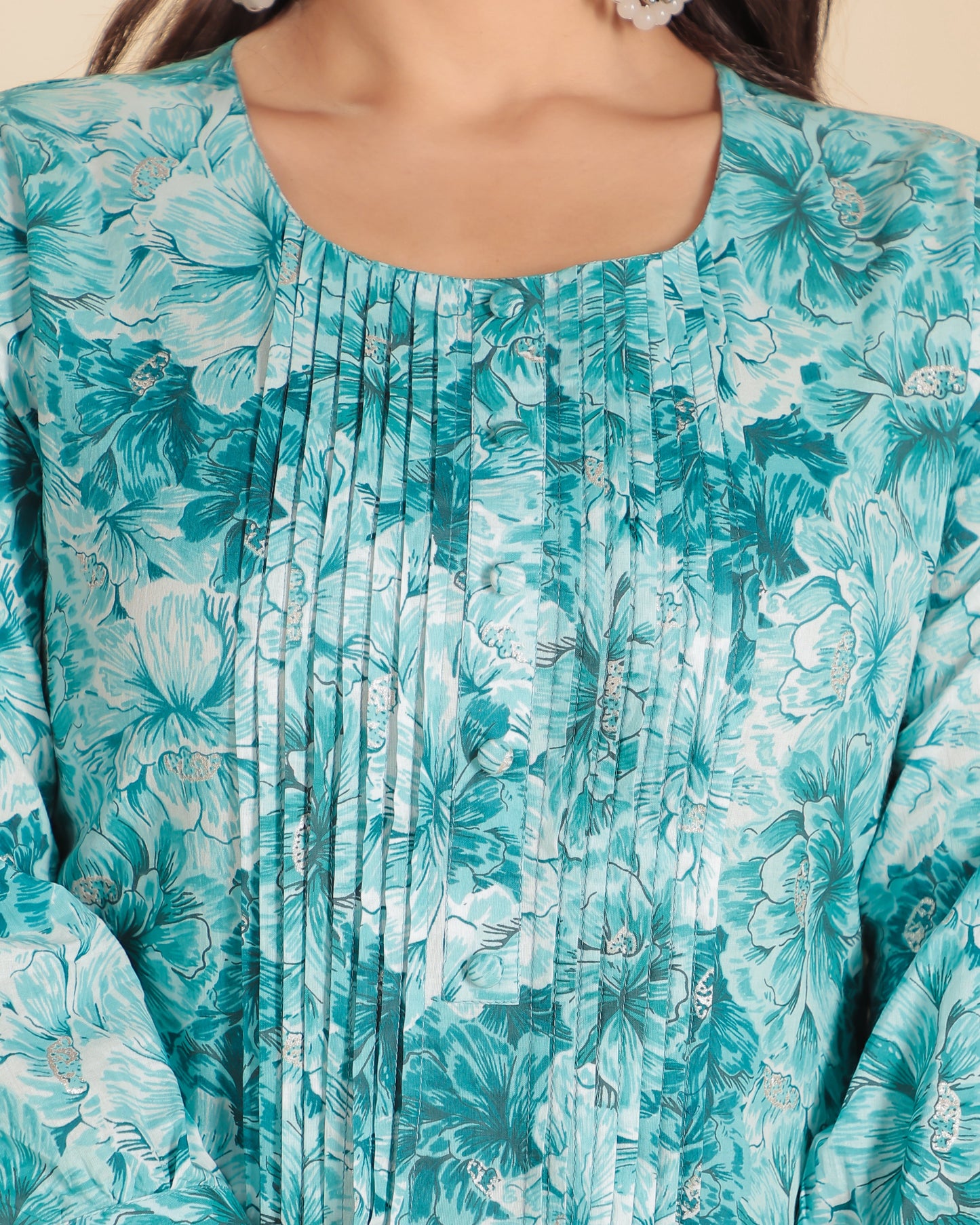 Soft Cotton Floral Kurta