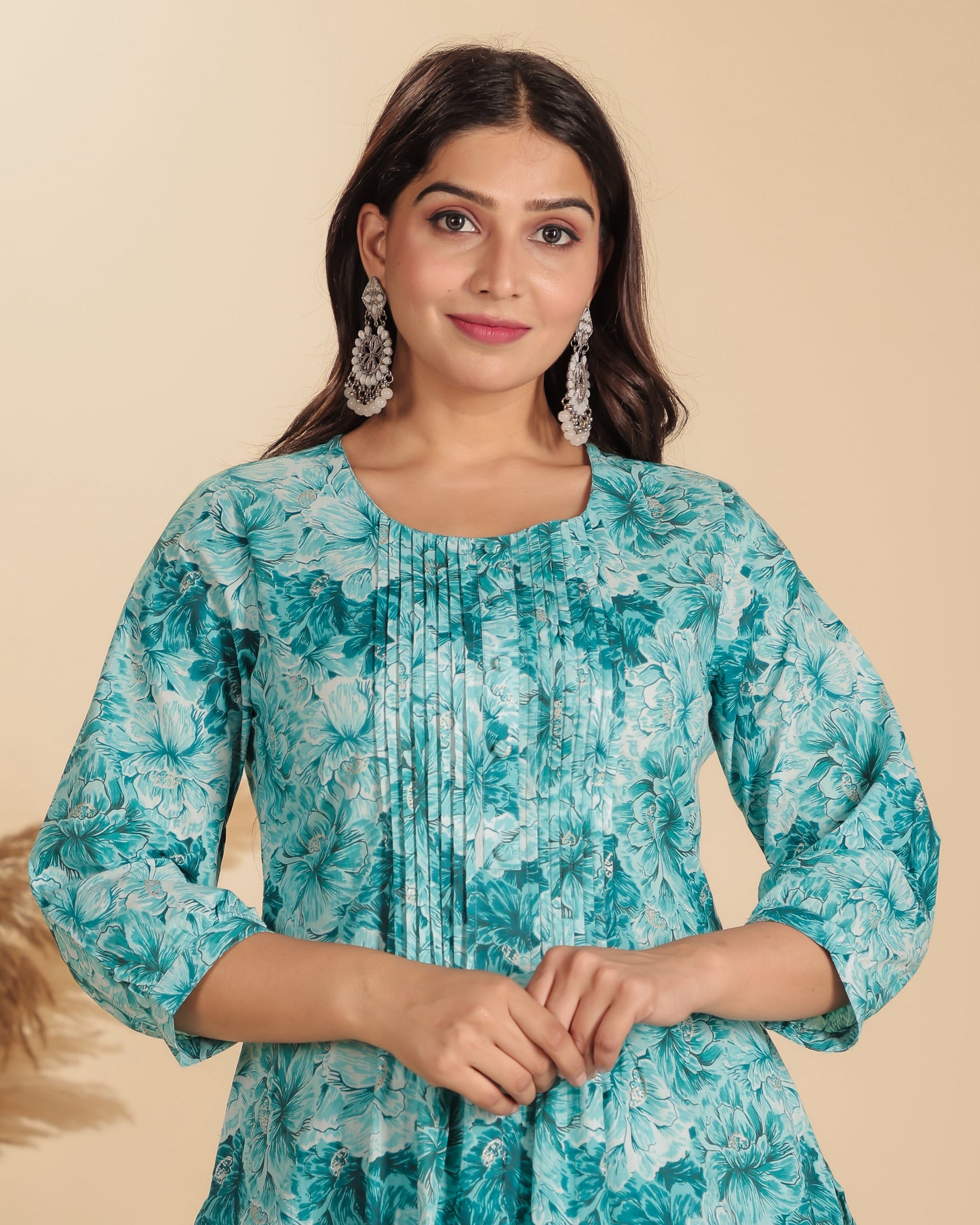 Soft Cotton Floral Kurta