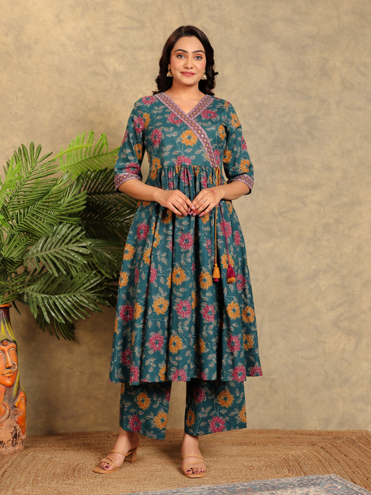 Soft Cotton Floral Kurta