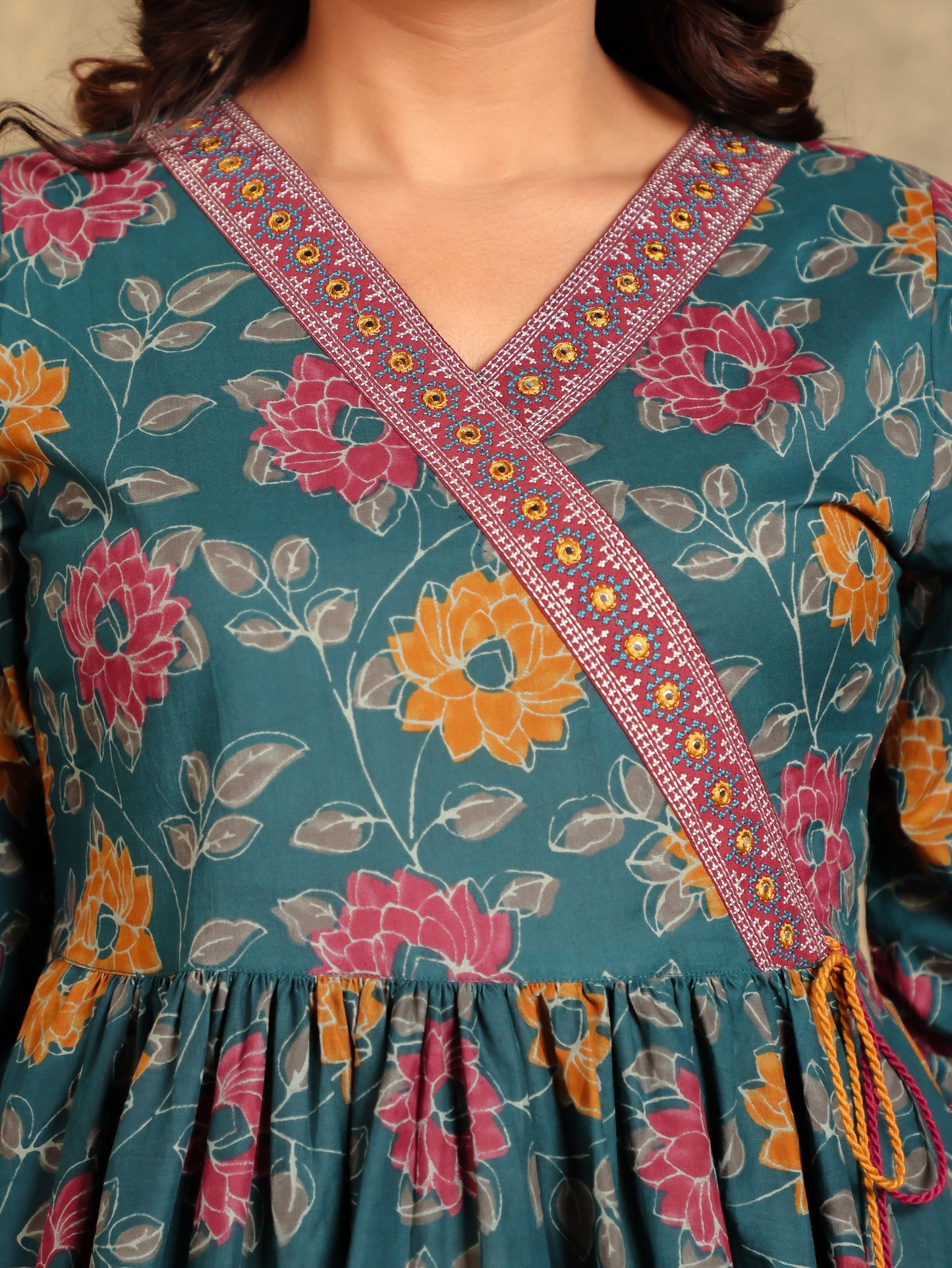 Soft Cotton Floral Kurta