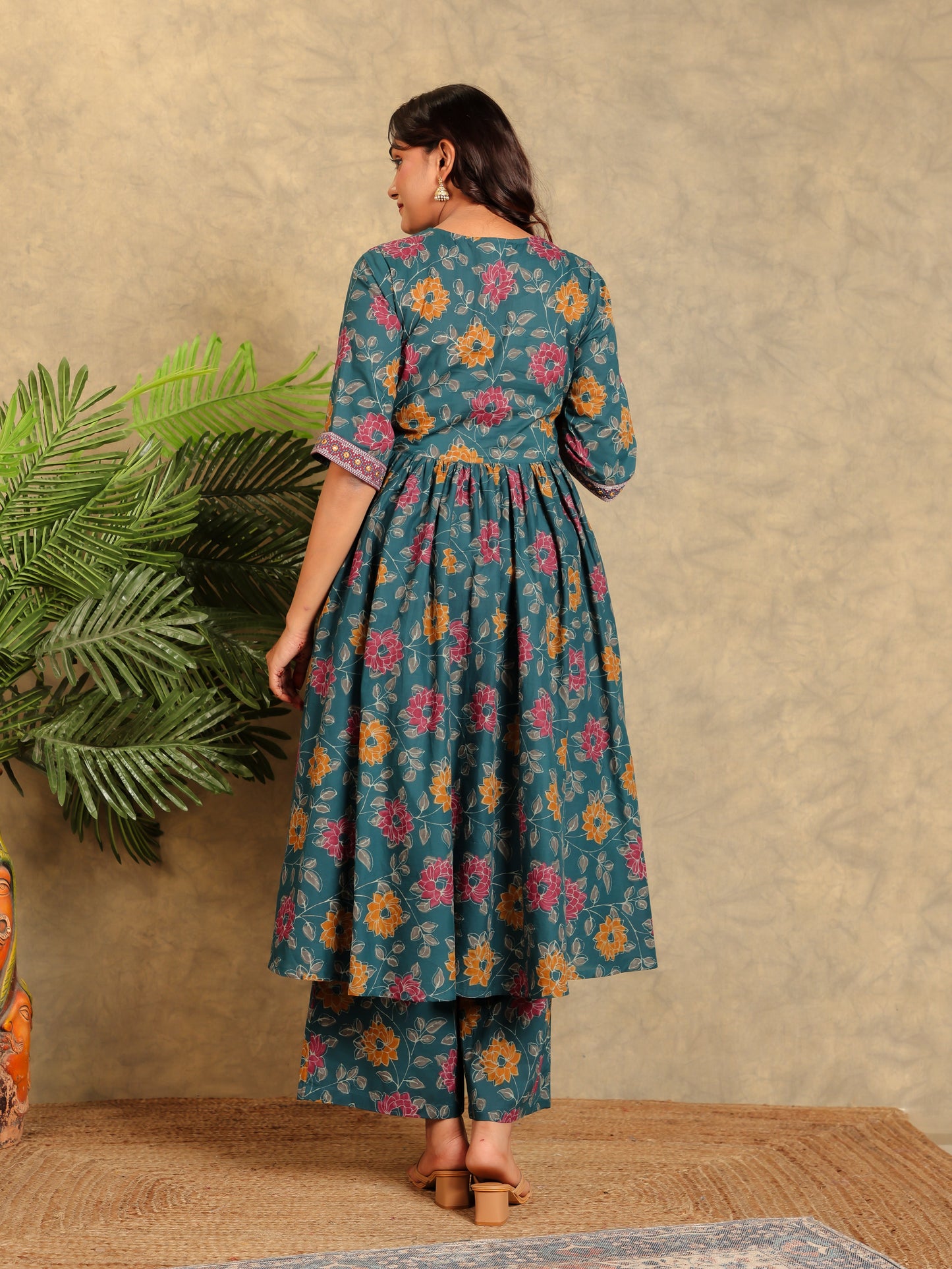 Soft Cotton Floral Kurta