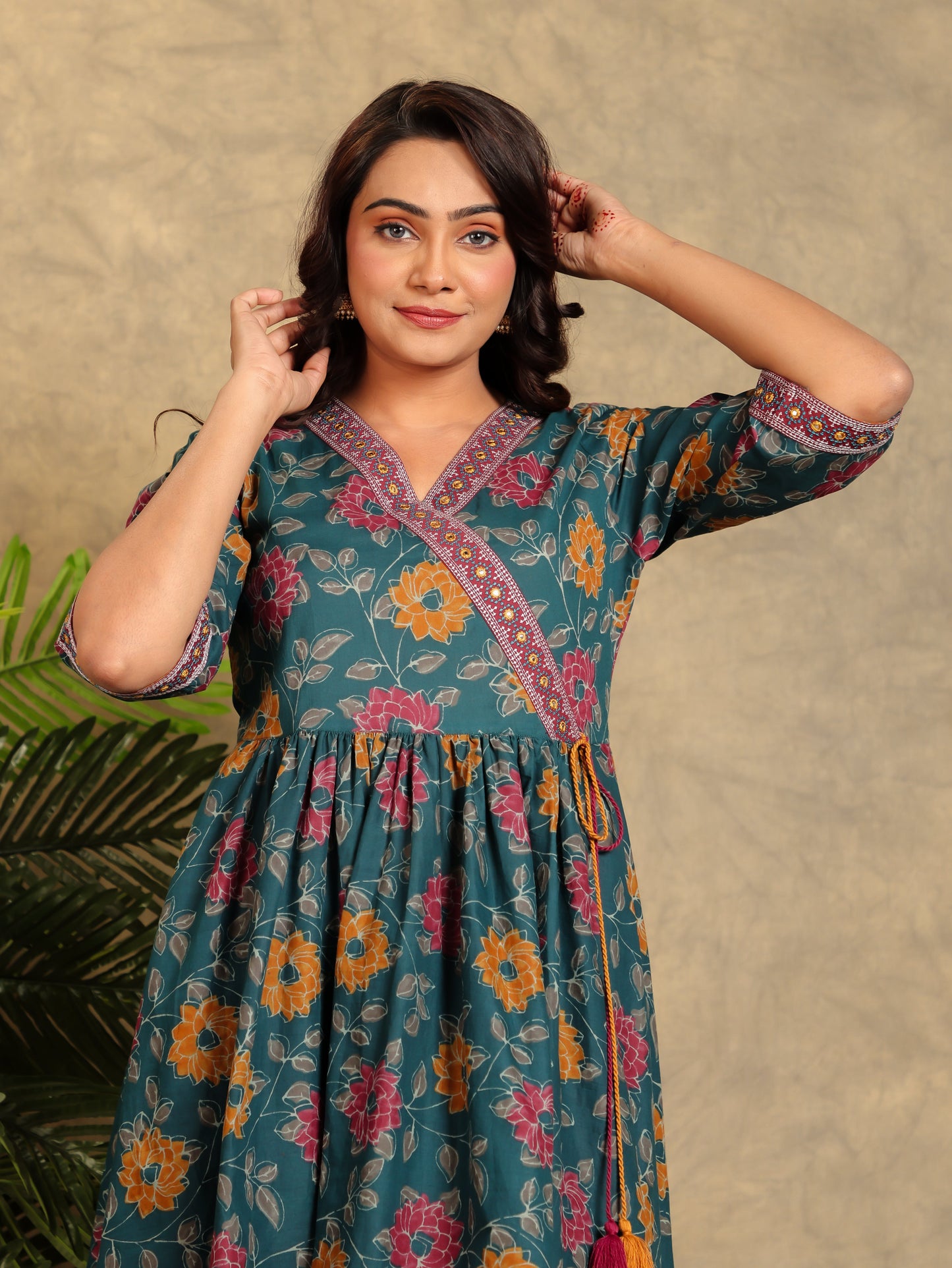 Soft Cotton Floral Kurta