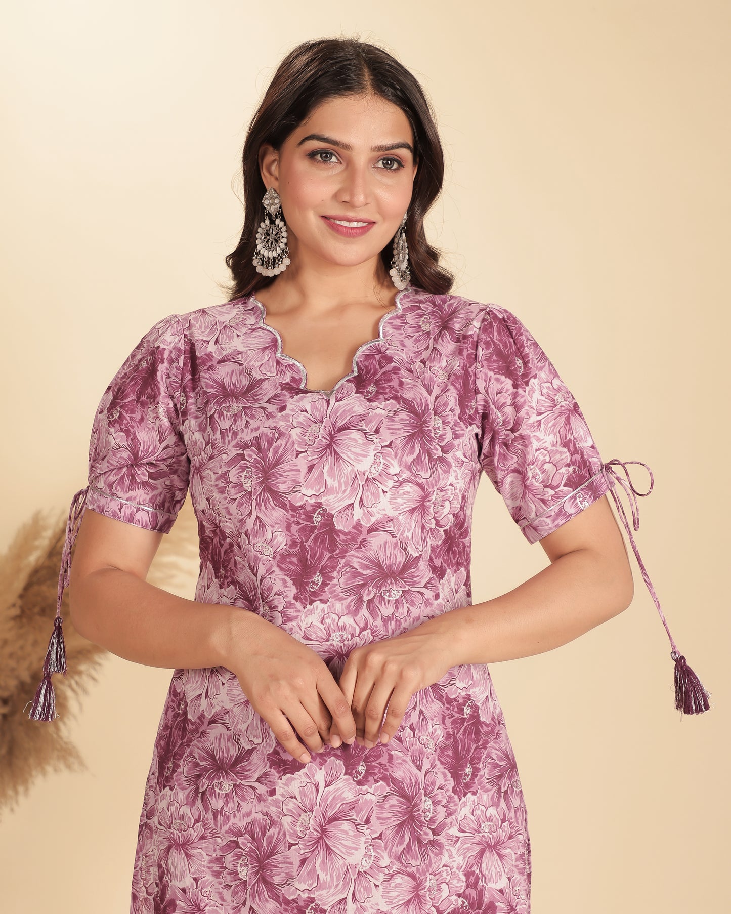 Soft Cotton Floral Kurta