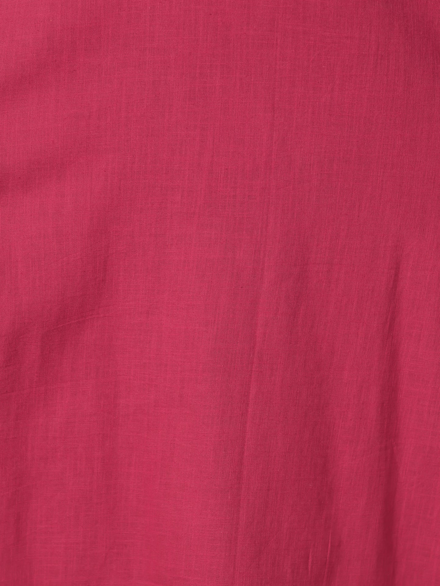 Linen Cotton Solid Straight Maroon Kurta