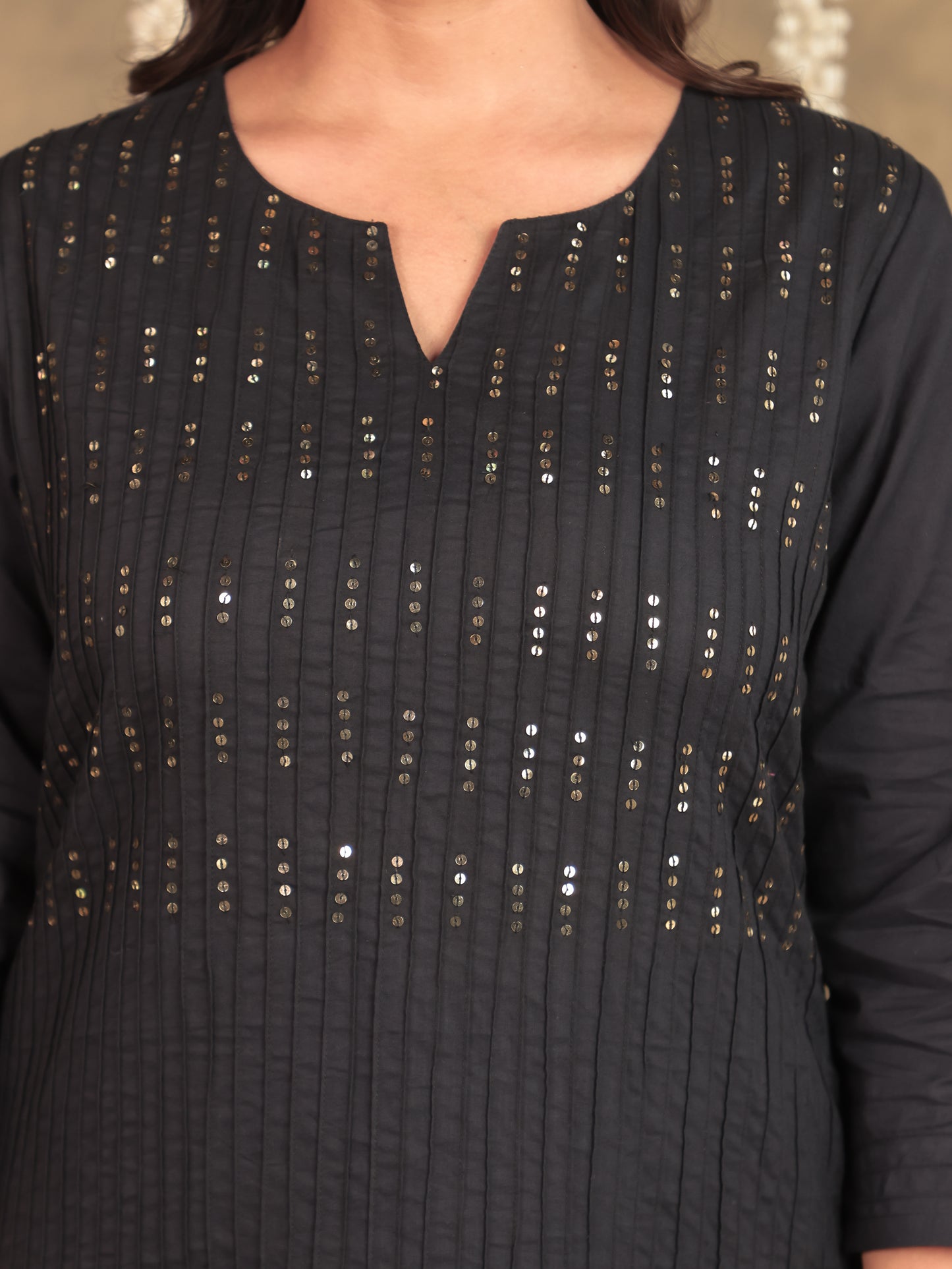 Embroidered Soft Cotton Solid Straight Blue Kurta