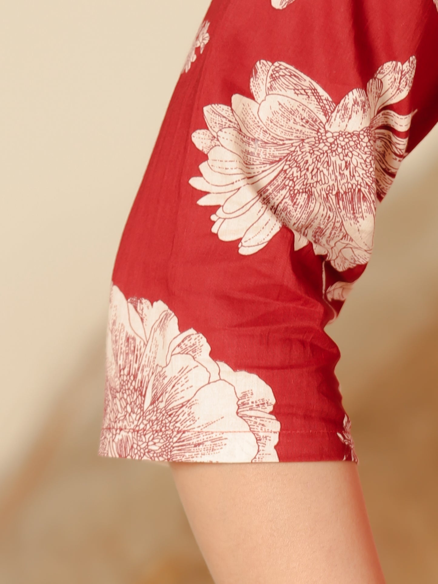 Soft Cotton Floral A-line Brown Kurta