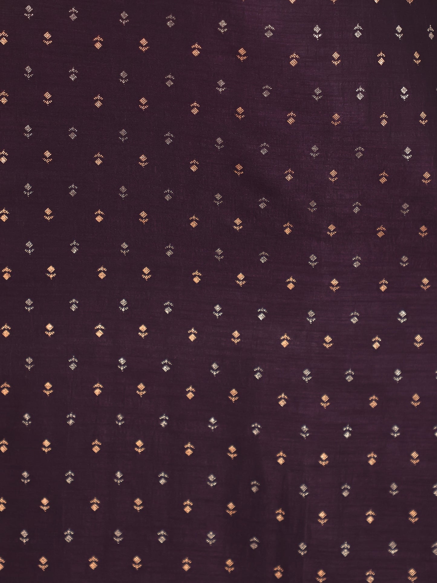 Chanderi Solid Straight Purple Kurta