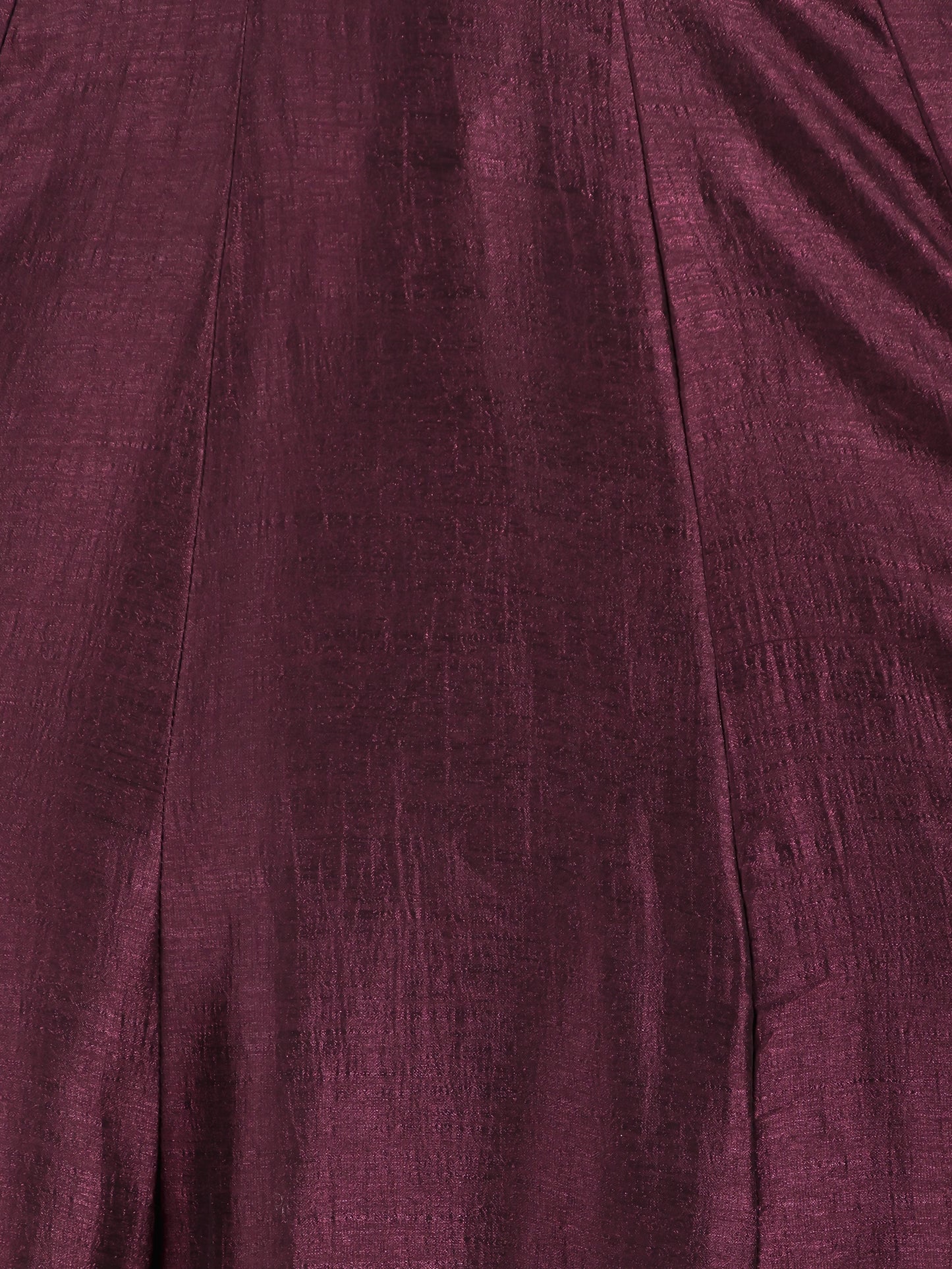 Embroidered Tissue chanderi Solid Anarkali Wine Kurta