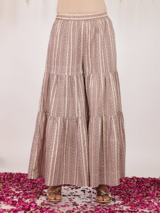 Soft Cotton Striped Brown