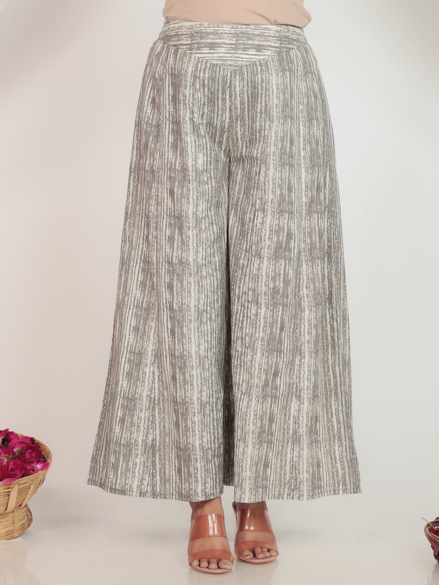 Soft Cotton Striped White