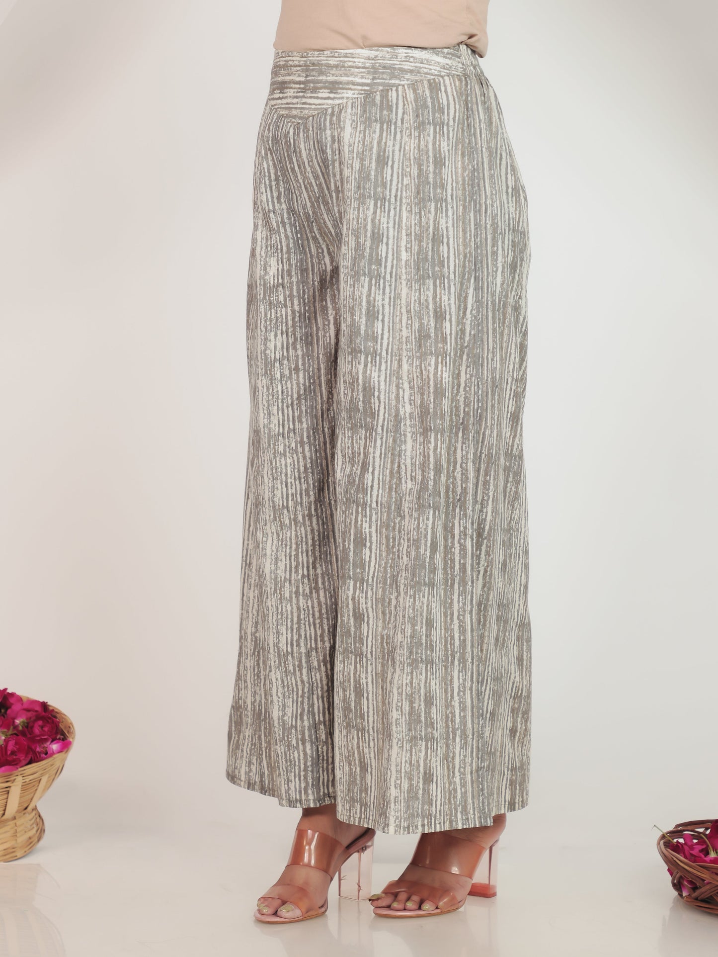 Soft Cotton Striped White