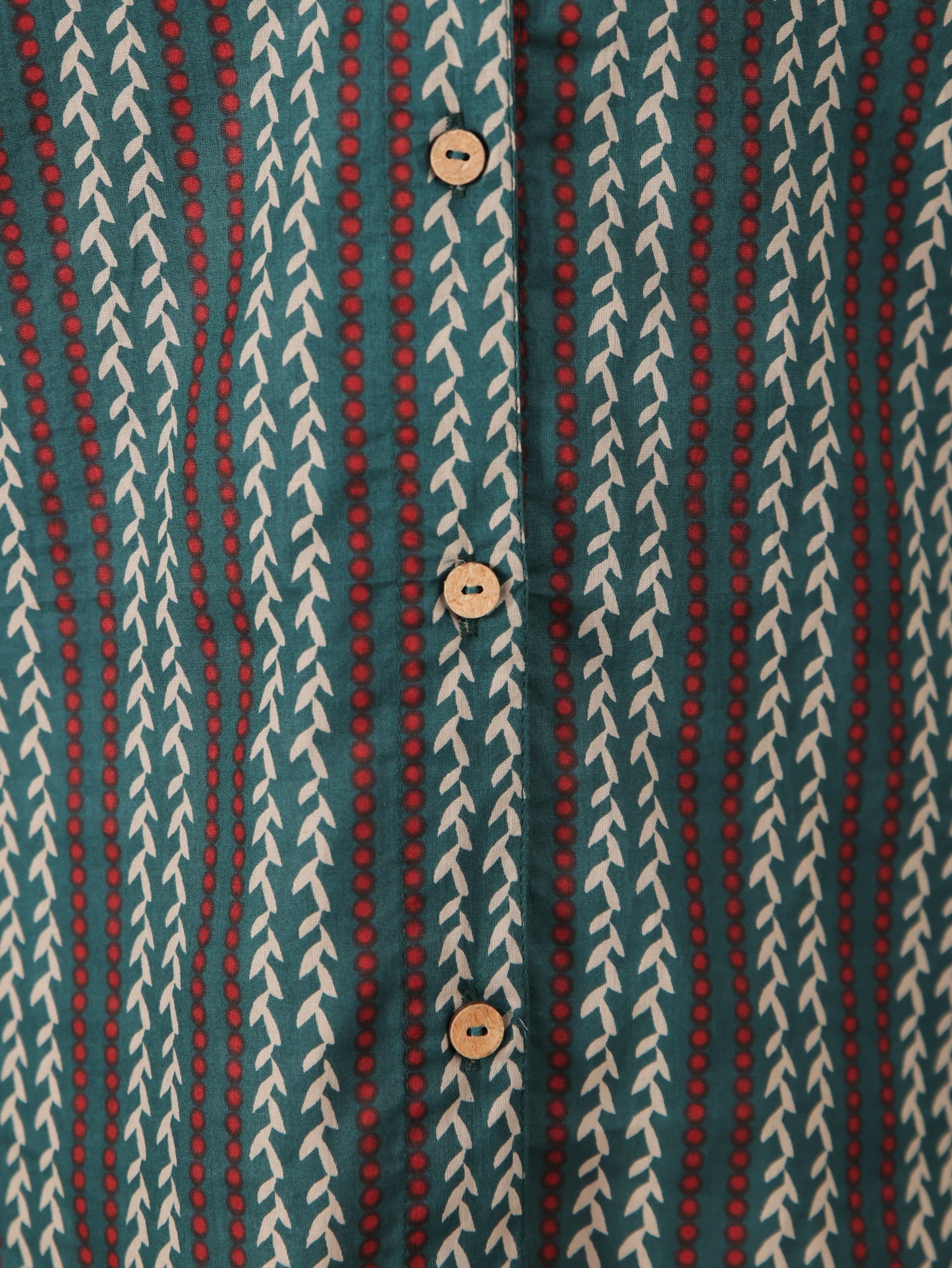 Soft Cotton Striped Green Top