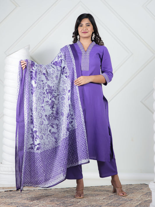 Cotton Voile Floral White Dupatta