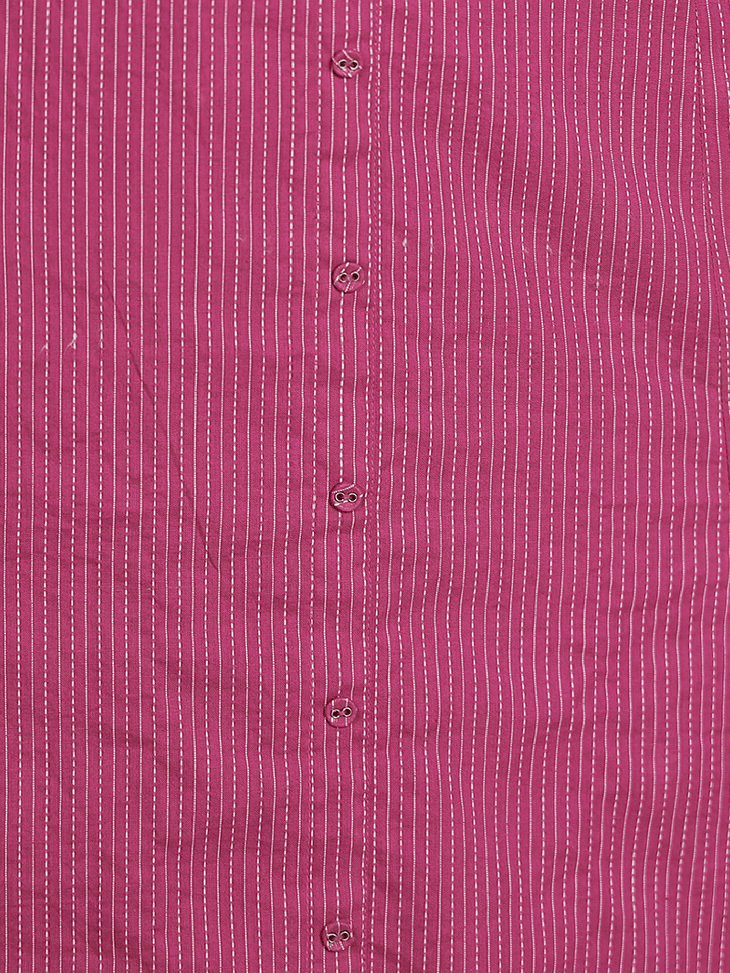 Kantha Cotton Solid A-line Purple Kurta
