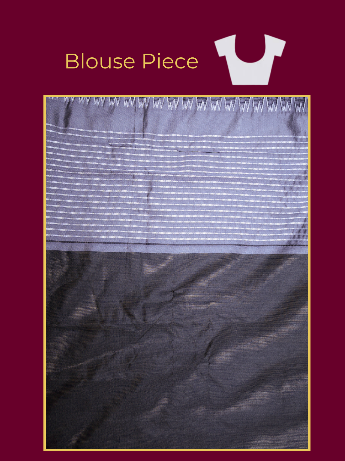 Chanderi Striped Black Saree