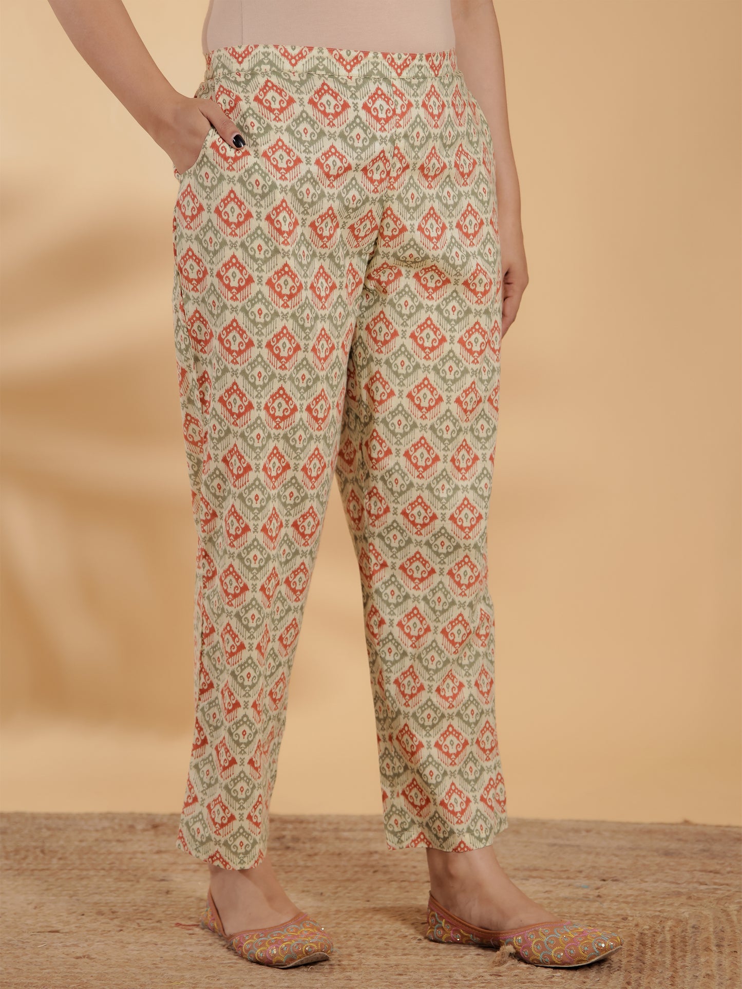 Soft Cotton Ikat Pant