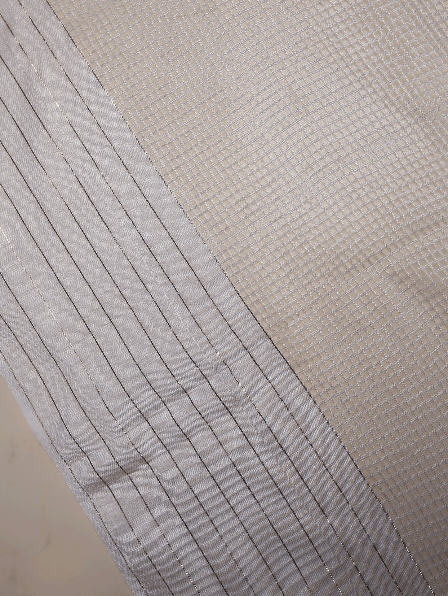 Kota Doria Off White Saree
