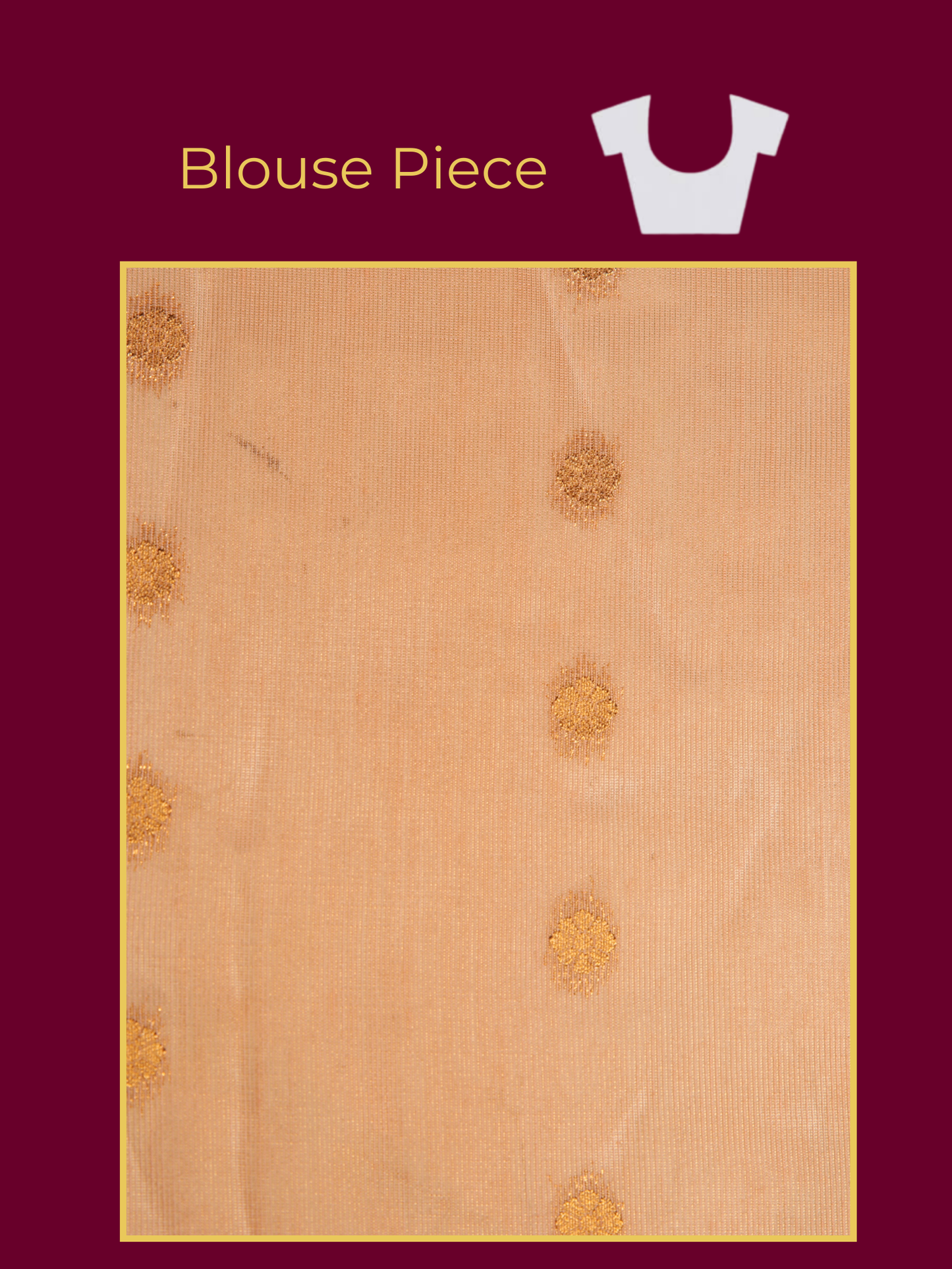 Brocade Peach Saree