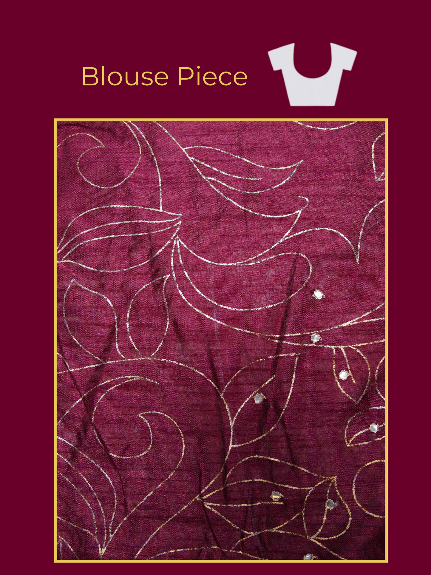 Chiffon Gold foil Pink Saree