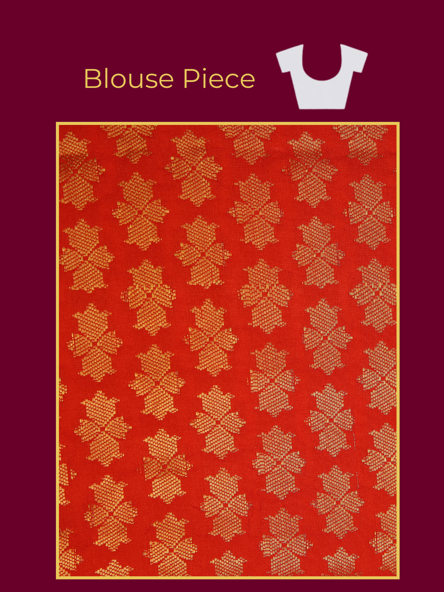 Brocade Orange Saree