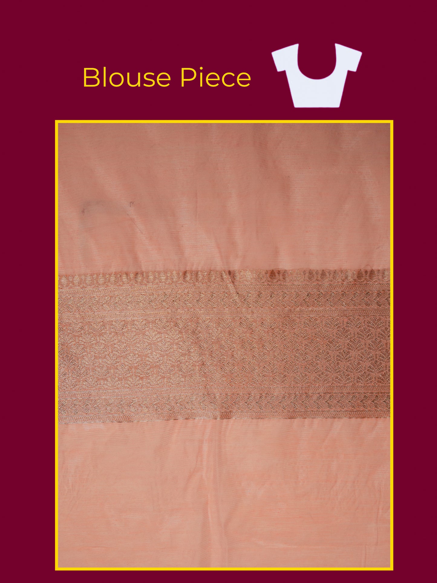 Brocade Peach Saree