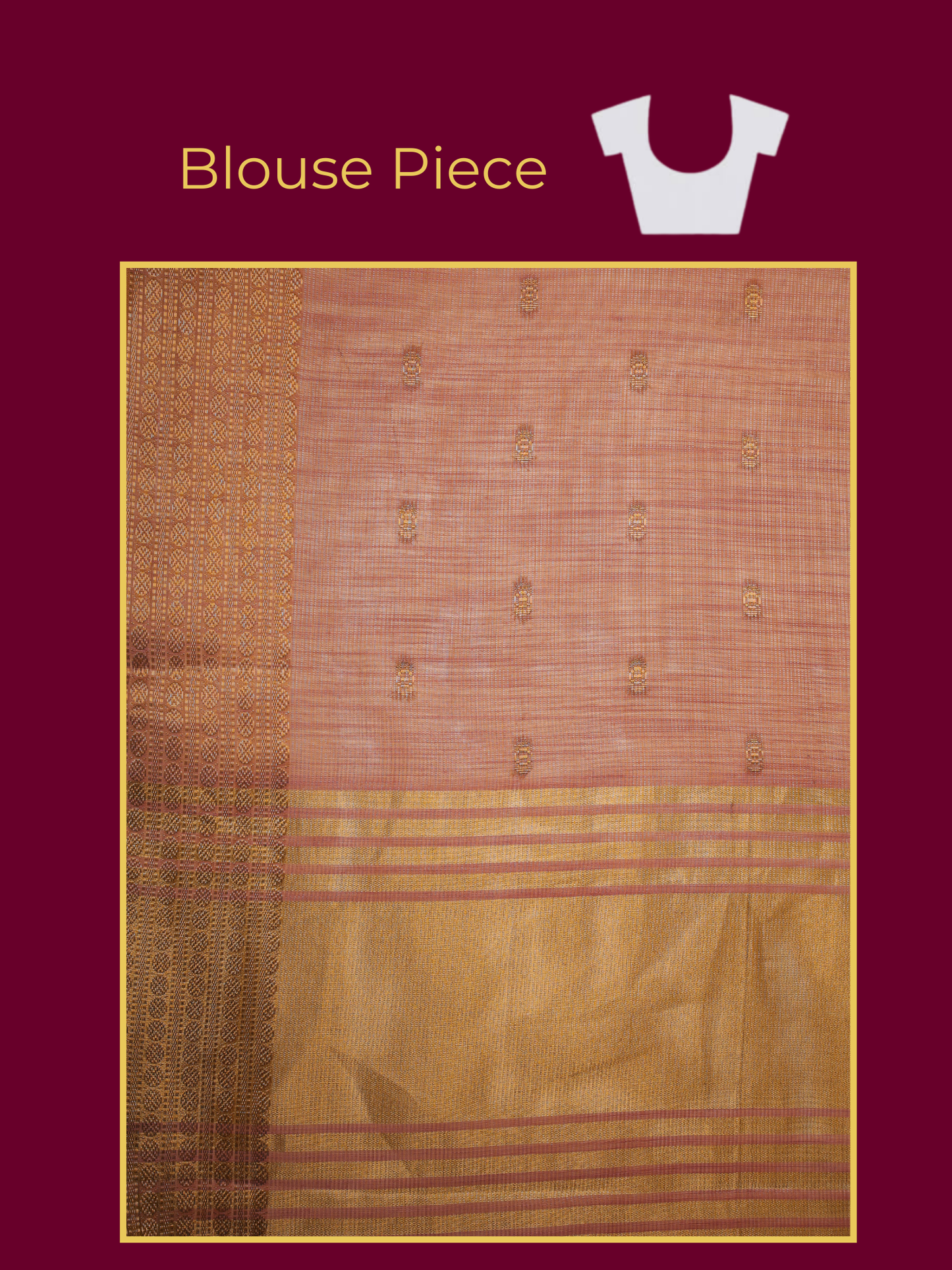 Kota Doria Onion Pink Saree