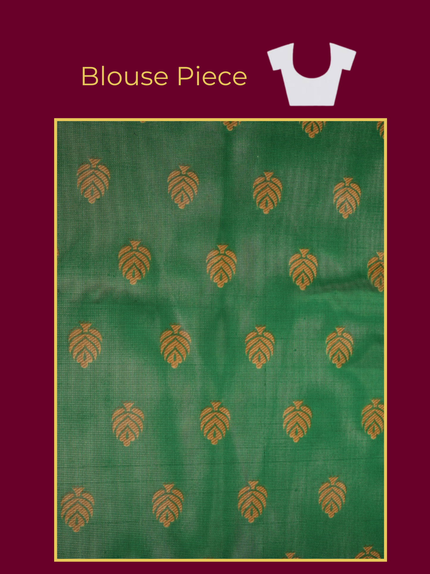 Chanderi Butti Green Saree