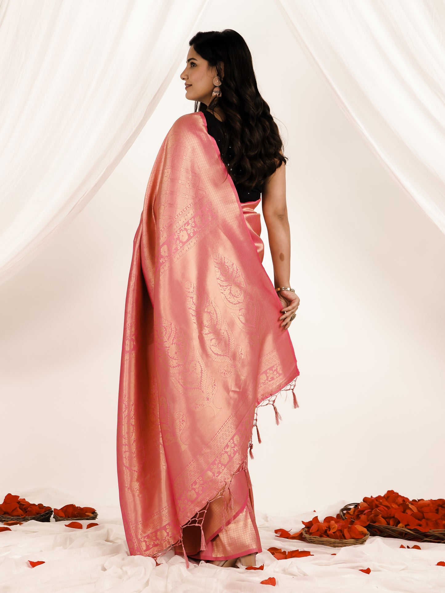 Brocade Pink Saree