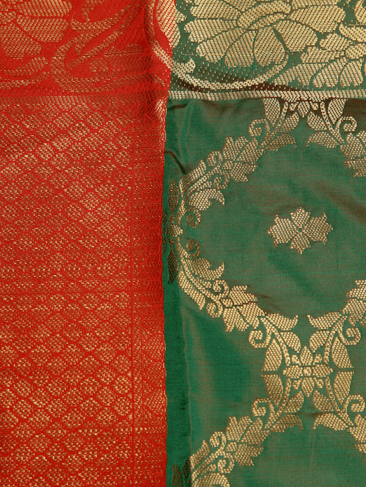 Brocade Green Saree