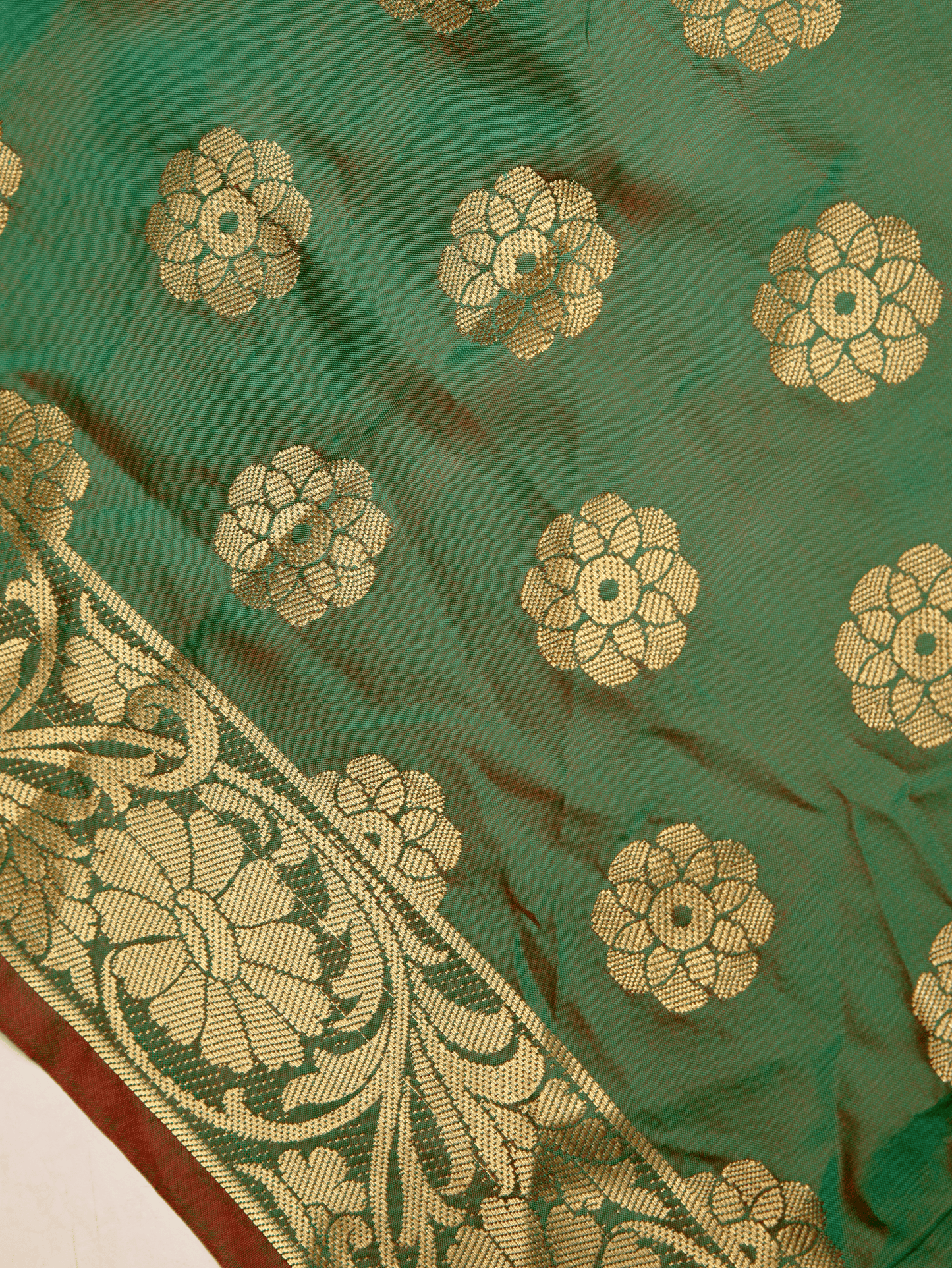 Brocade Green Saree
