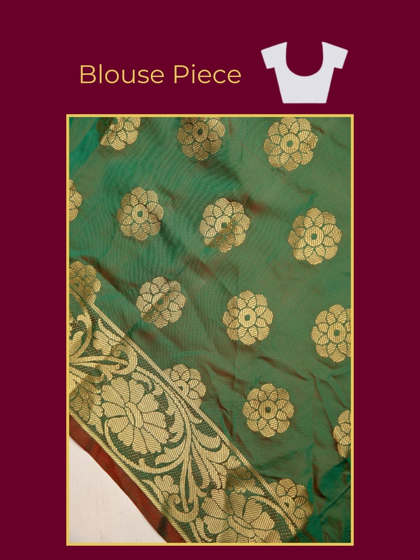 Brocade Green Saree