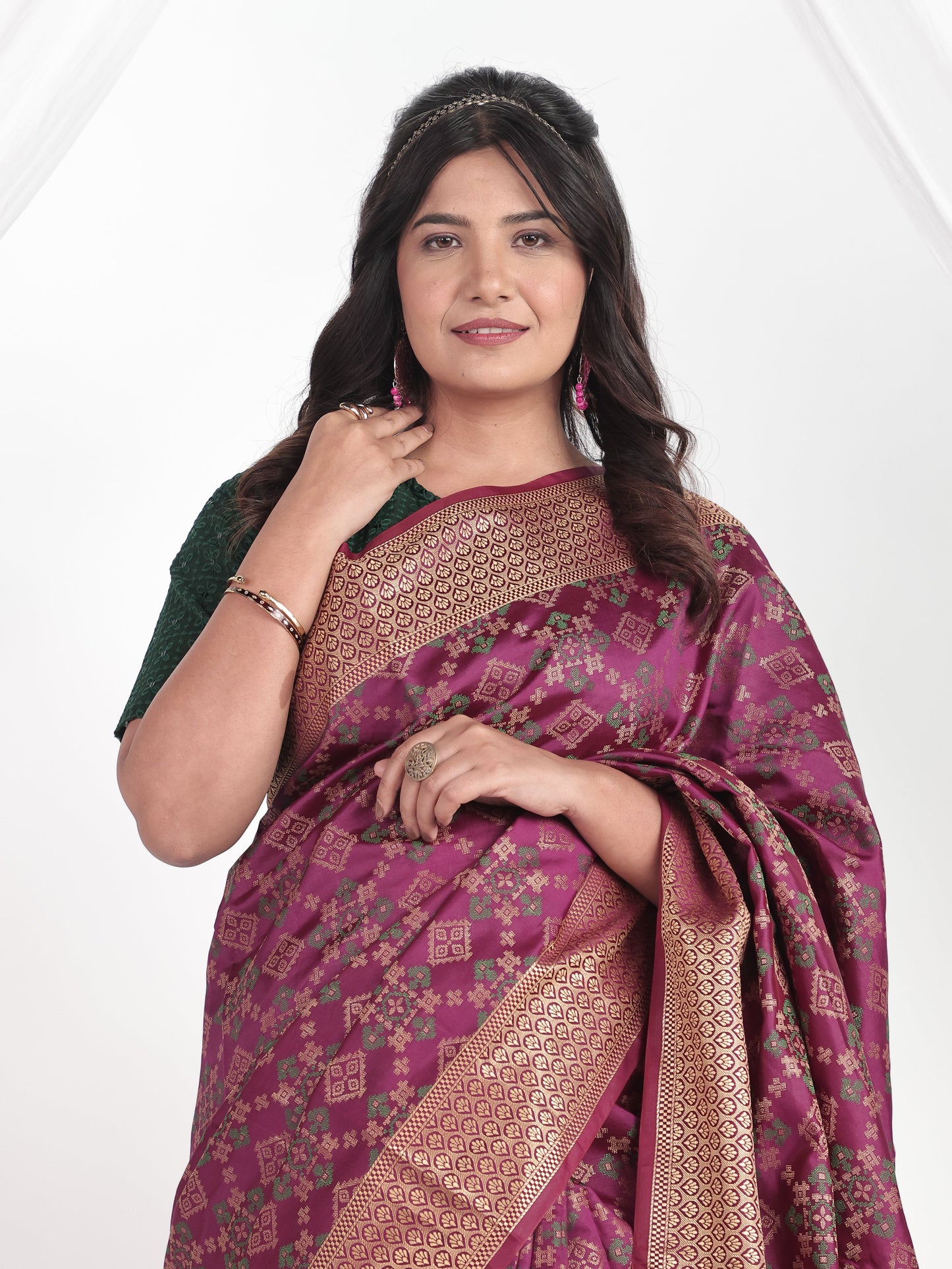 Brocade Purple Saree