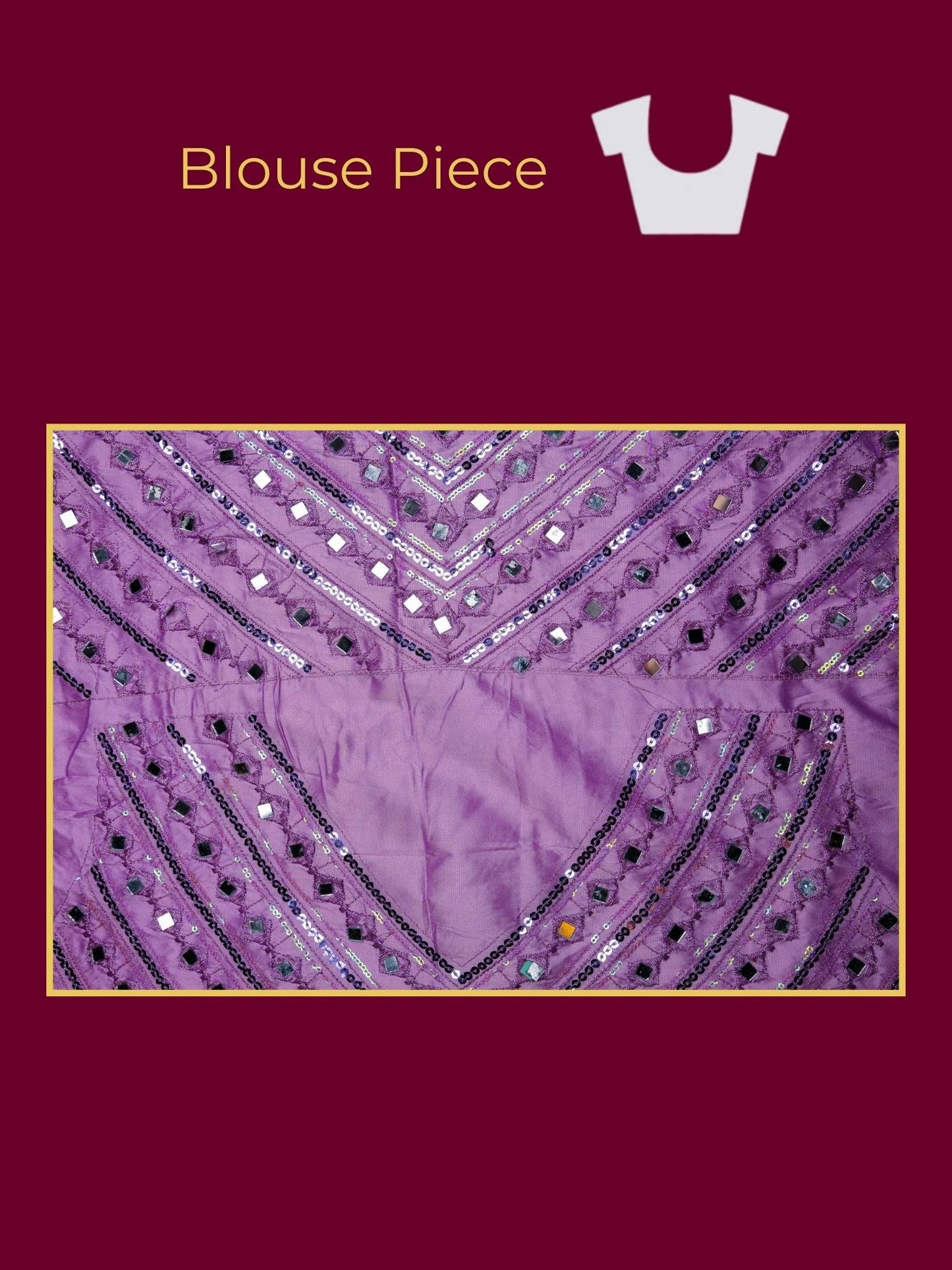 Embroidered Georgette Lavender Saree