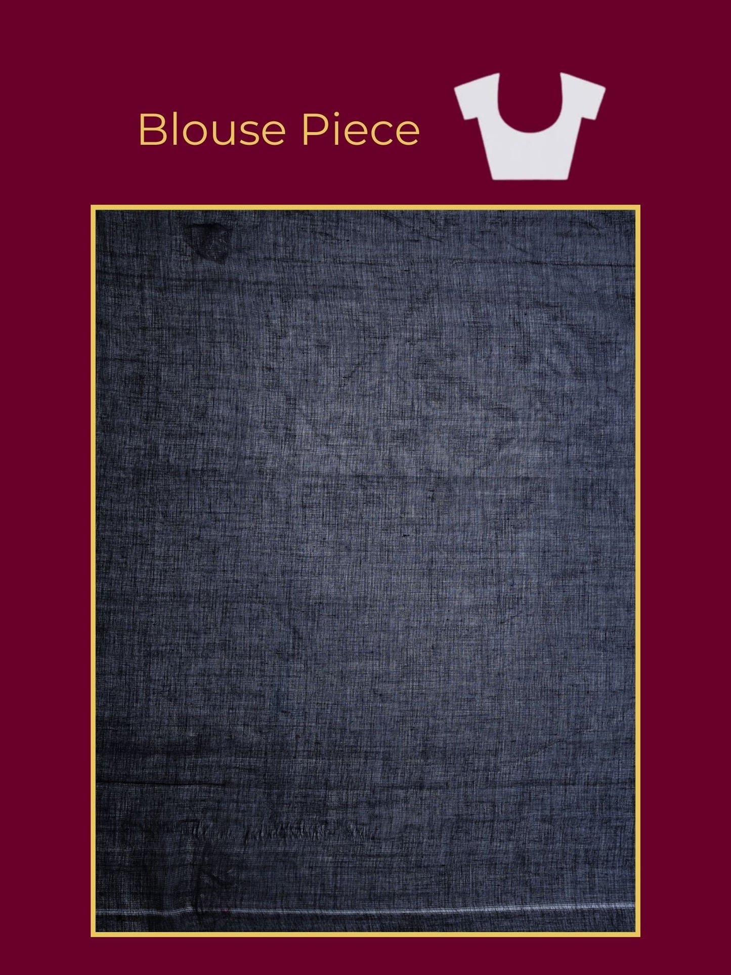 Cotton Jacquard Black Saree