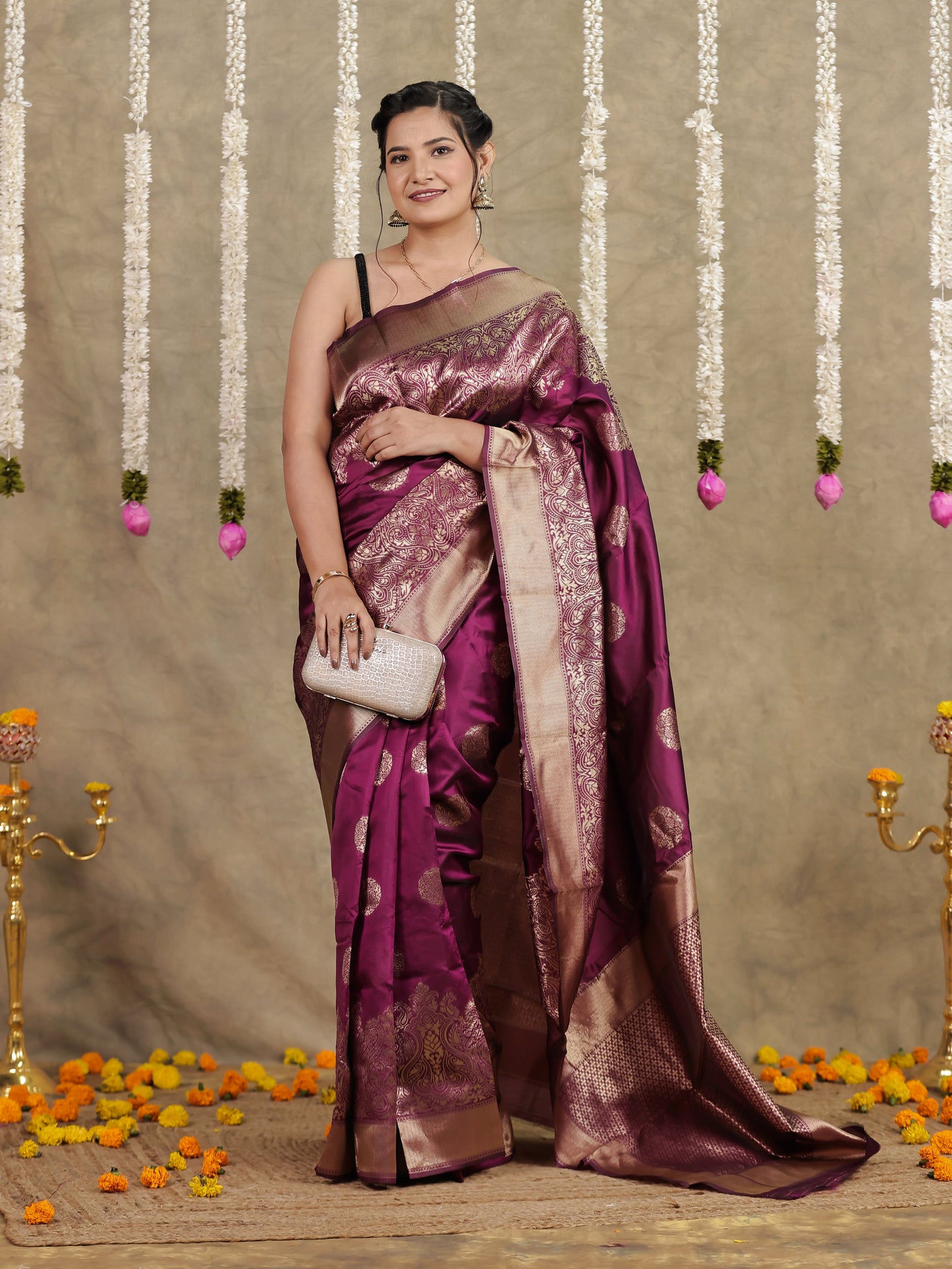 Brocade Purple Saree