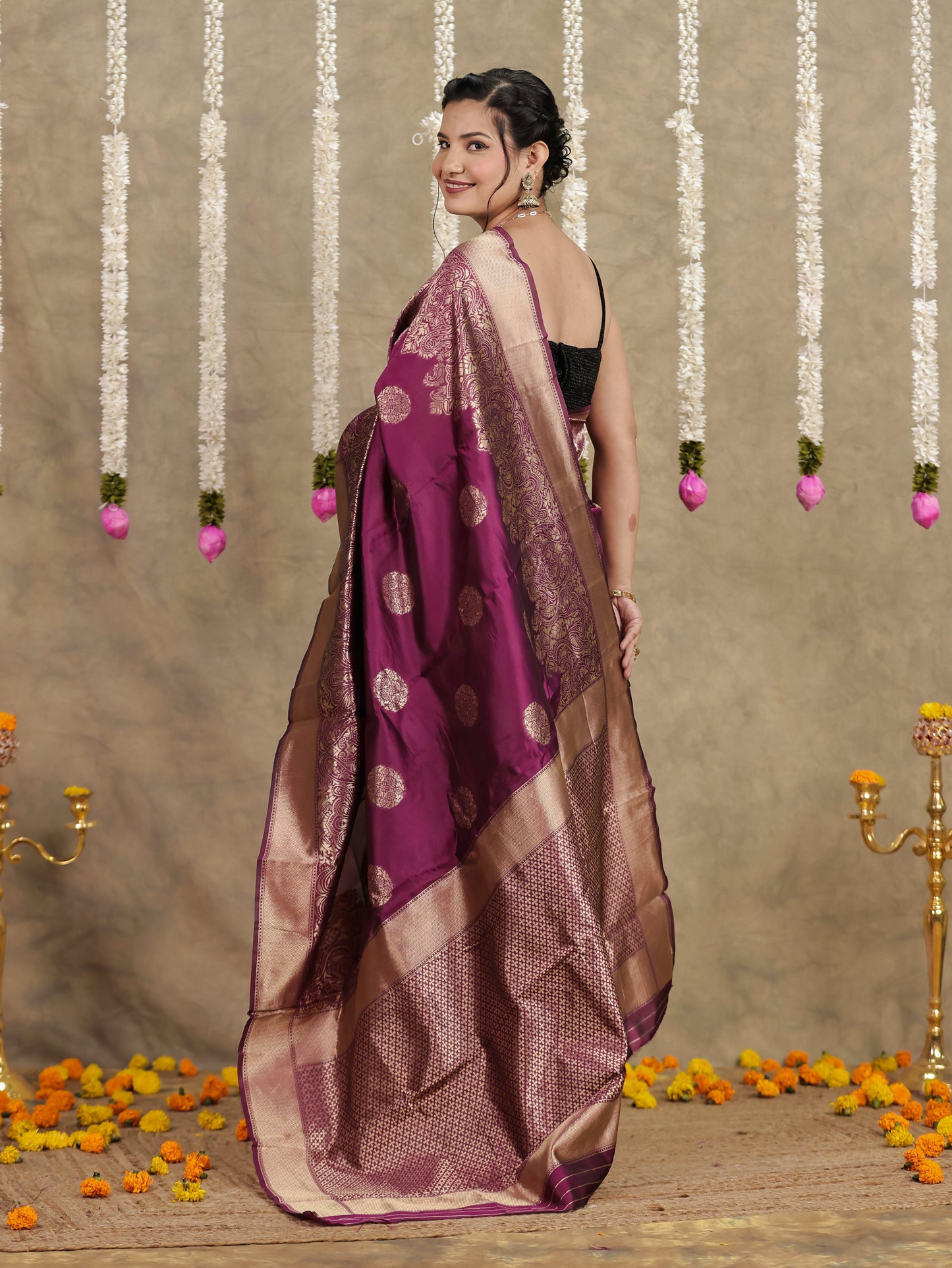 Brocade Purple Saree