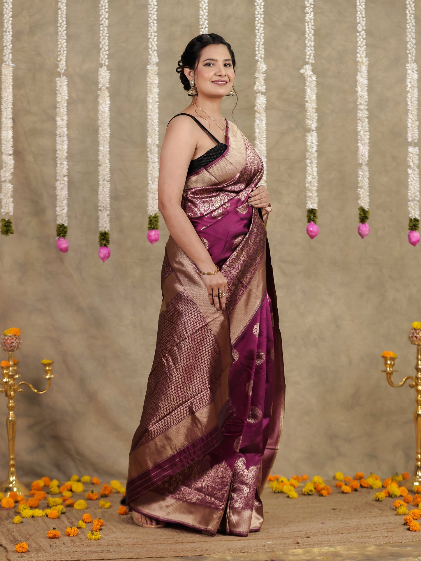 Brocade Purple Saree
