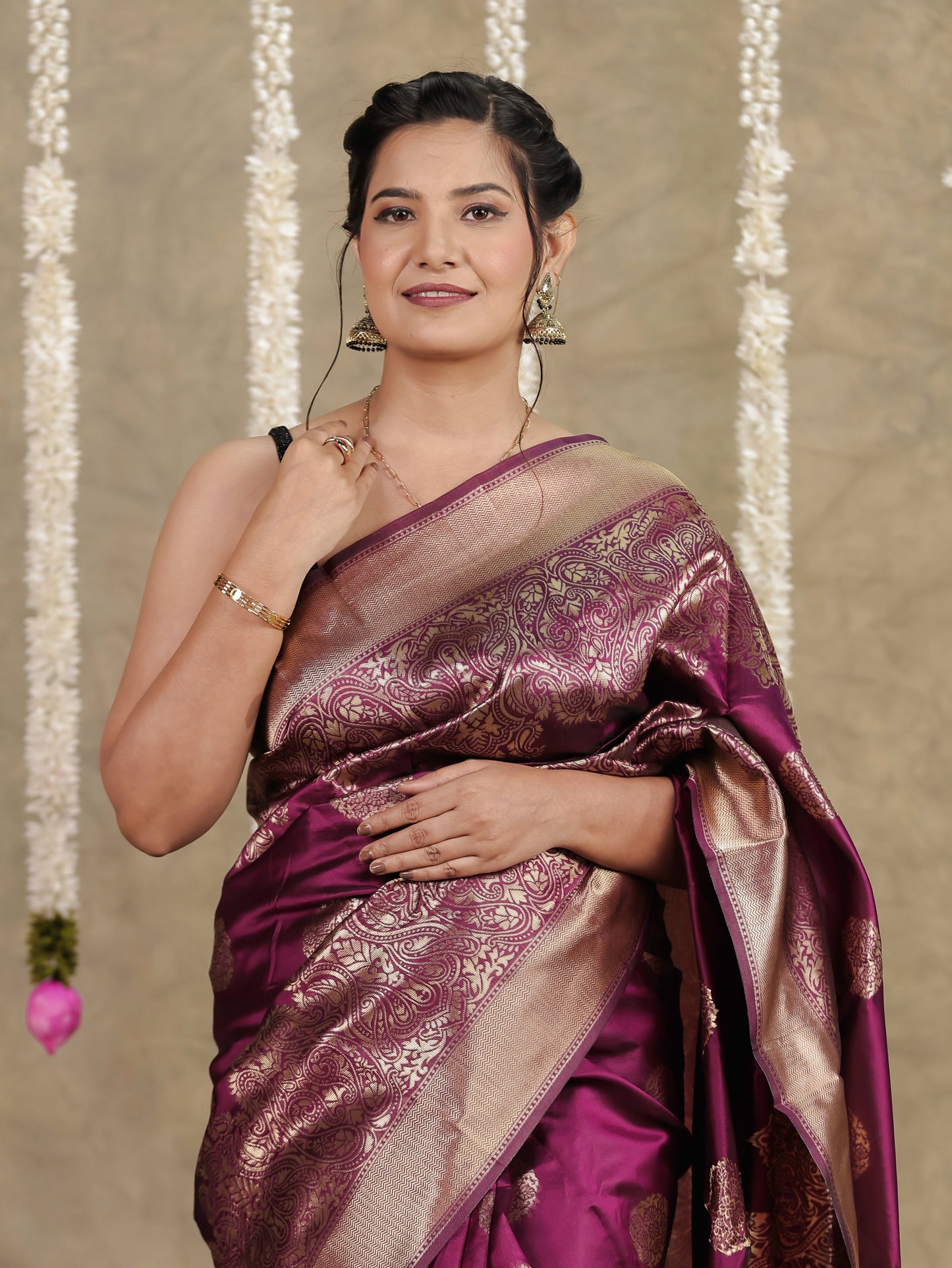 Brocade Purple Saree
