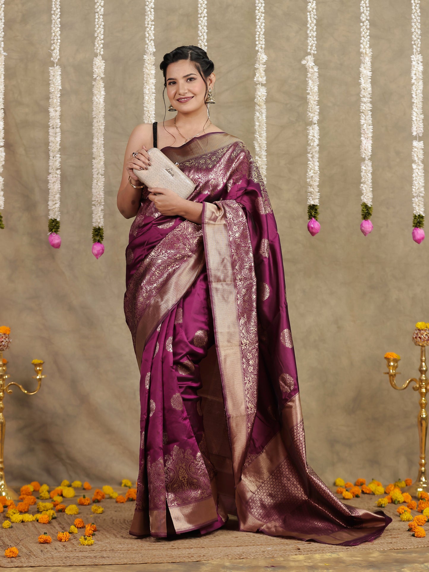 Brocade Purple Saree