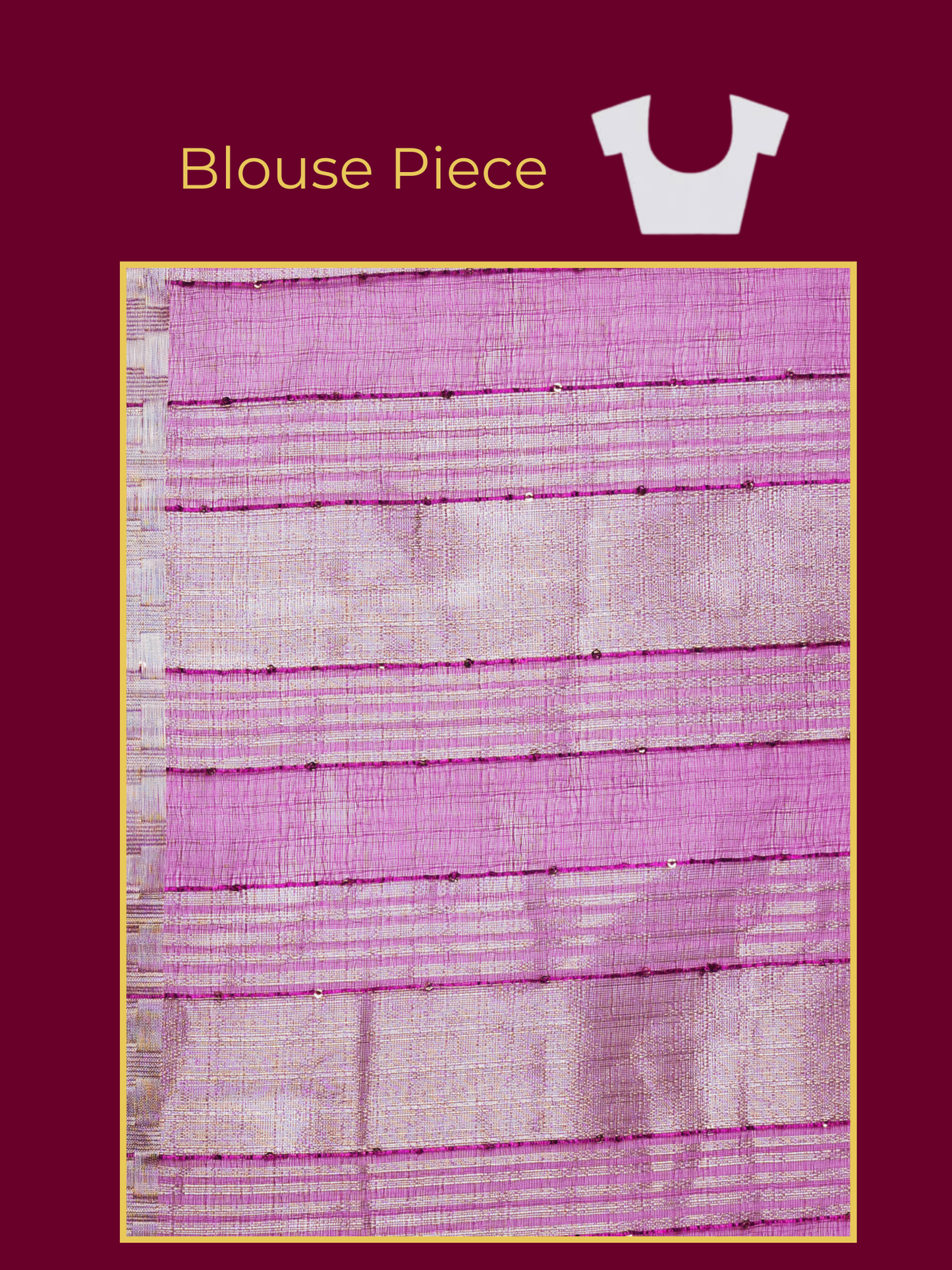 Embroidered Chanderi Purple Saree