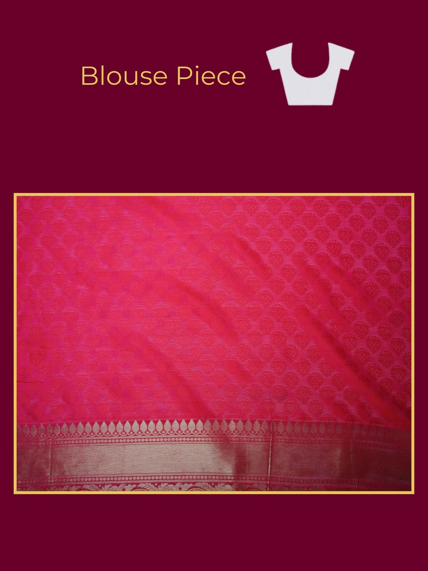 Brocade Fuchsia Saree