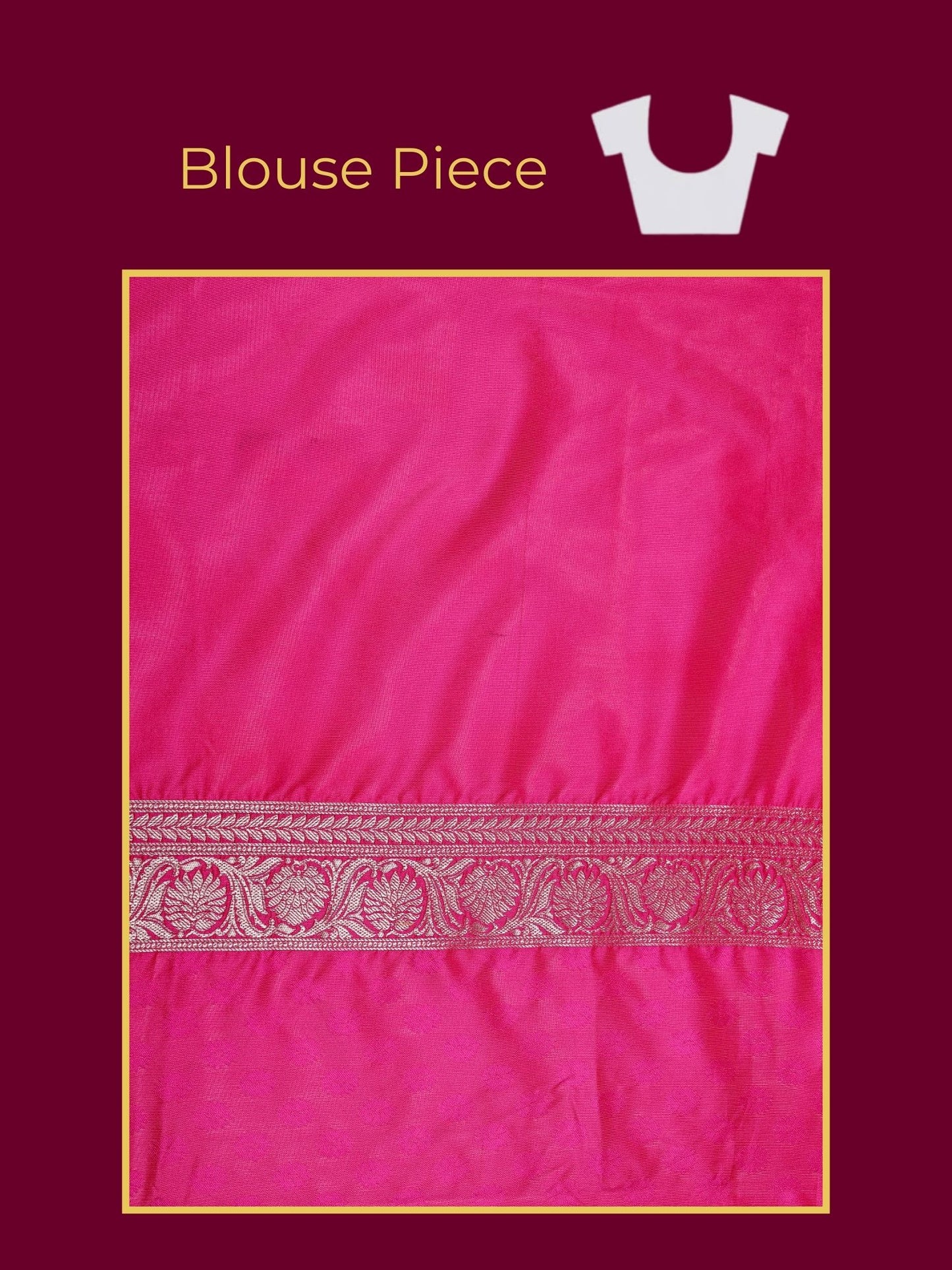 Brocade Fuchsia Saree