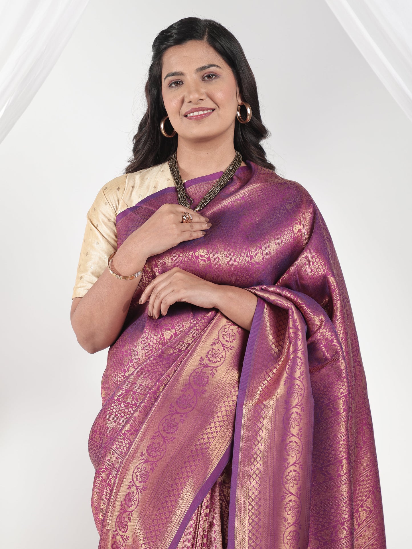 Brocade Purple Saree