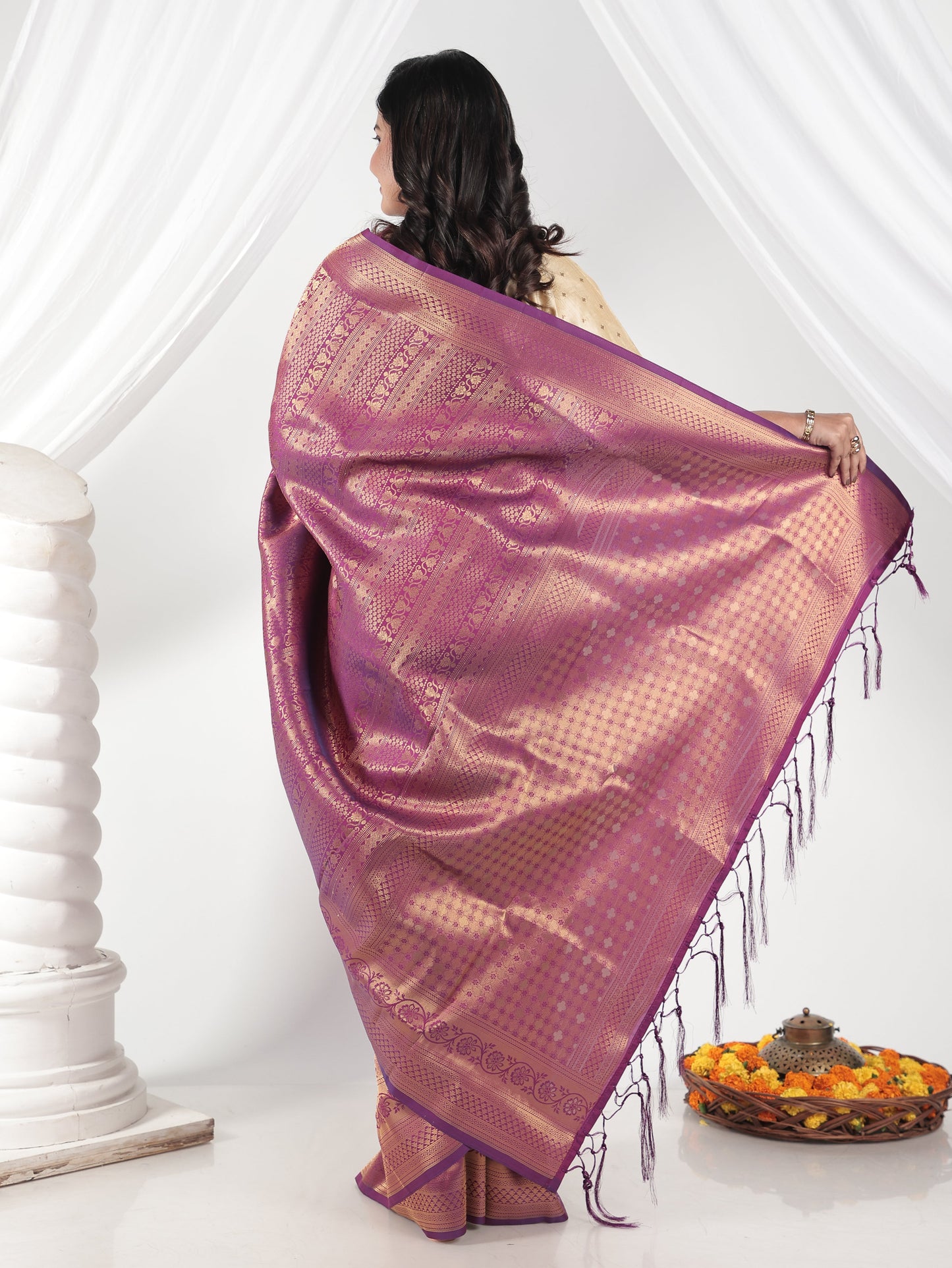 Brocade Purple Saree