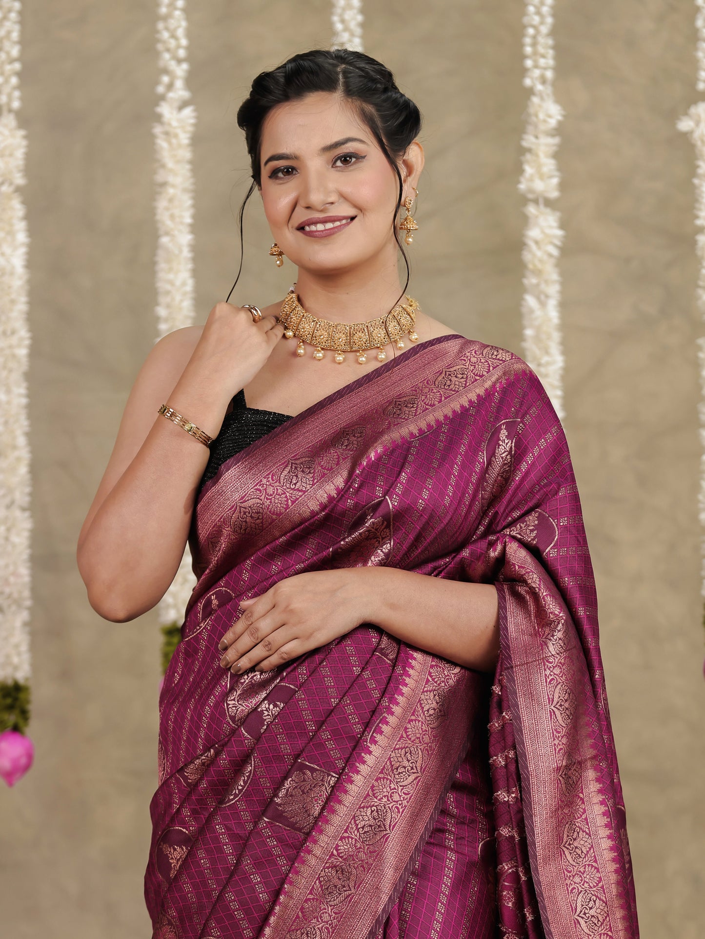 Brocade Purple Saree