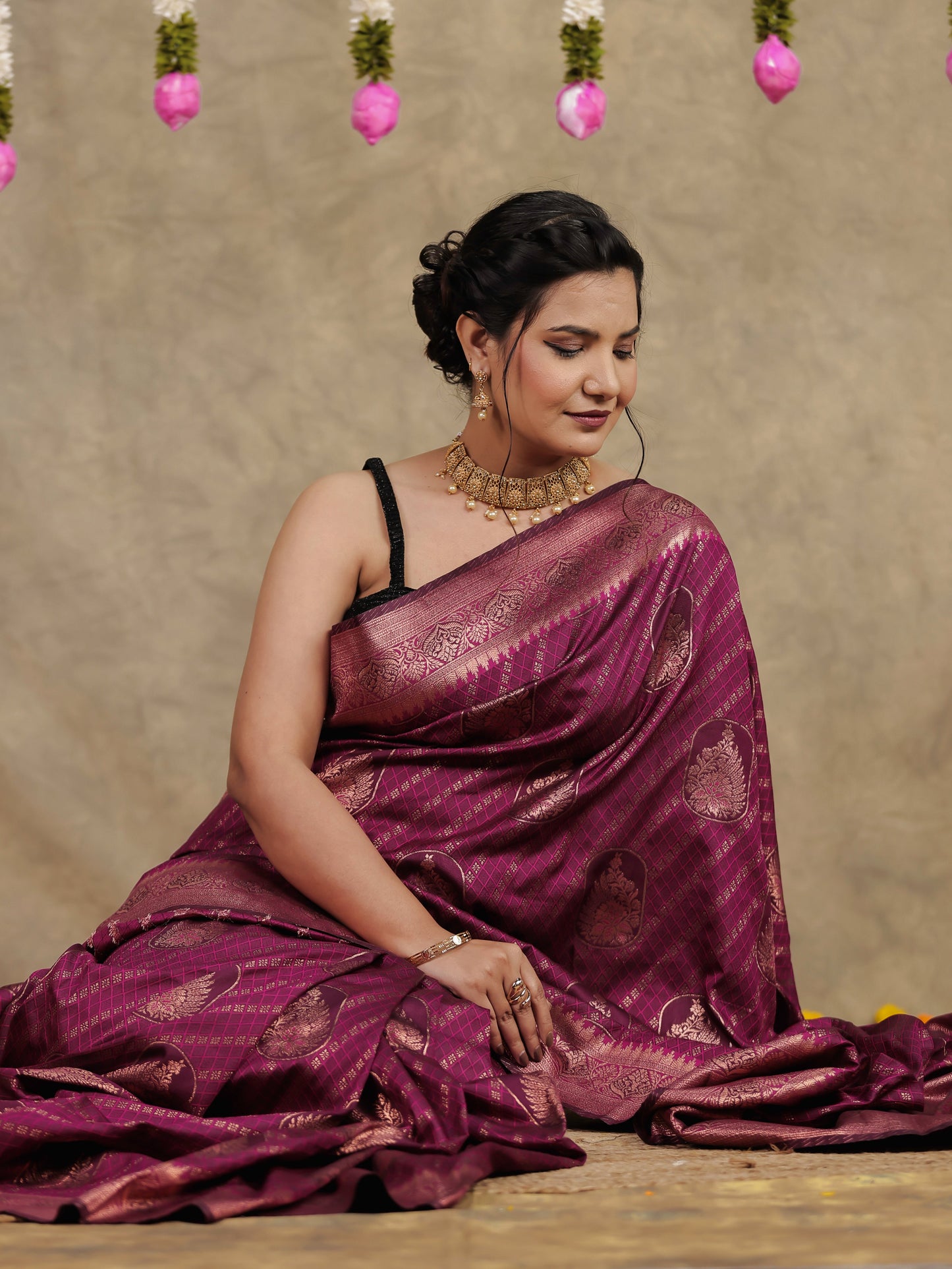 Brocade Purple Saree