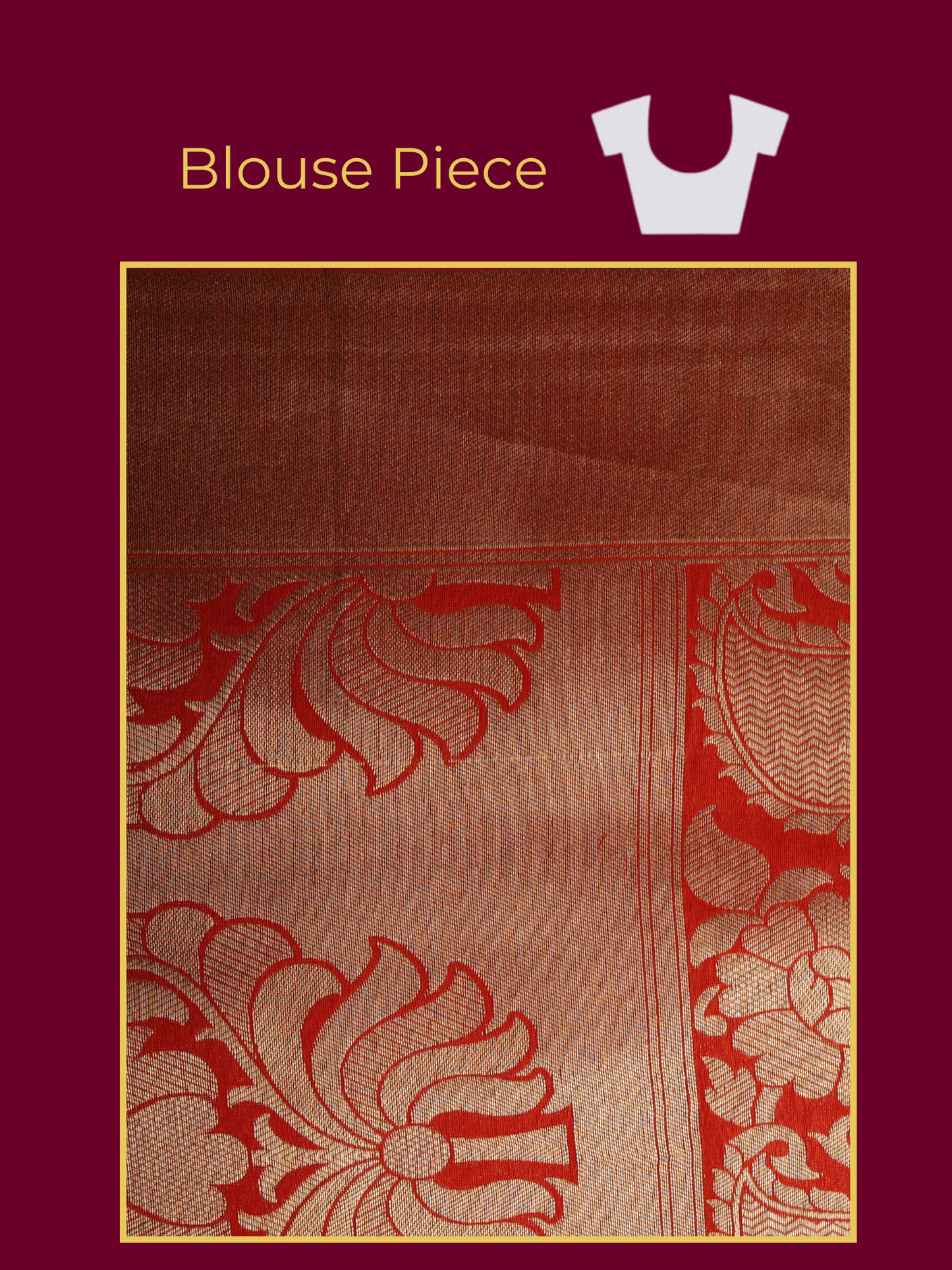 Brocade Maroon Saree