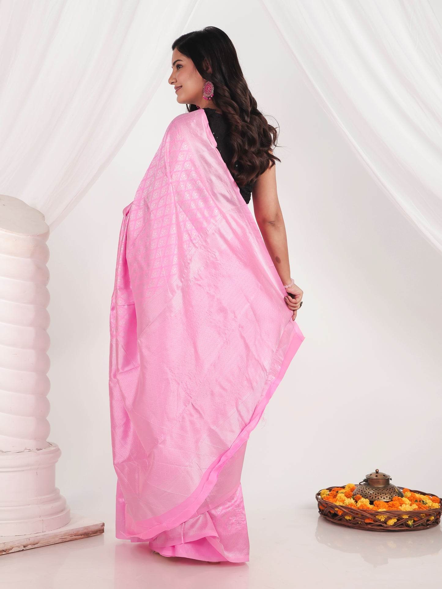 Brocade Pink Saree