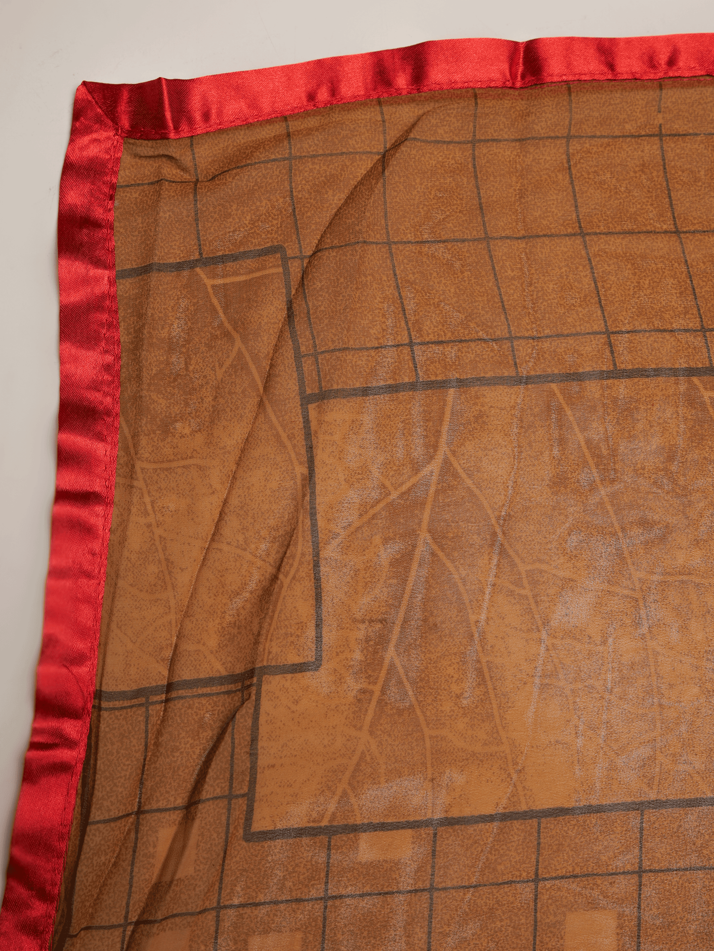 Chiffon Digital Brown Saree
